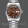 Replica Rolex Day-Date 36mm Unisex-118239-Jubileum-Chocolade Bruin Wijzerplaat Bruin