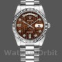 Replica Rolex Day-Date 36mm Unisex-118239-Jubileum-Chocolade Bruin Wijzerplaat Bruin