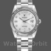 Replica Rolex Day-Date 36mm Unisex-118239-Jubileum-zilveren wijzerplaat Zilver
