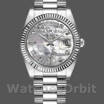 Replica Rolex Day-Date 36mm Unisex-118239-MOP Wijzerplaat MOP