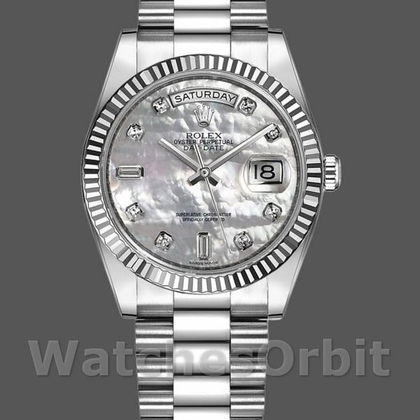 Replica Rolex Day-Date 36mm Unisex-118239-MOP Wijzerplaat MOP
