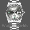 Replica Rolex Day-Date 36mm unisex-118239-Rhodium Grijze wijzerplaat<br />