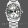 Replica Rolex Day-Date 36mm unisex-118239-Rhodium Grijze wijzerplaat-Wit goud Rhodium<br />