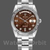 Replica Rolex Day-Date 36mm Unisex-118239-Witgoud-Jubileum-Chocoladebruine Wijzerplaat Bruin