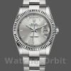 Replica Rolex Day-Date 36mm Unisex-118239-Wit goud-Zilveren wijzerplaat Zilver