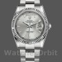 Replica Rolex Day-Date 36mm Unisex-118239-Wit goud-Zilveren wijzerplaat Zilver