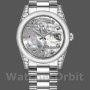 Replica Rolex Day-Date 36mm voor heren-118296-Platina-MOP Witte wijzerplaat-Diamant MOP