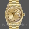 Replica Rolex Day-Date 36mm voor heren-118338-Champagne wijzerplaat-Romeinse cijfers Champagne