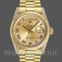 Replica Rolex Day-Date 36mm voor heren-118338-Champagne wijzerplaat-Romeinse cijfers Champagne