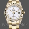 Replica Rolex Day-Date 36mm Unisex-118338-White Roman Dial Wit