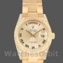 Replica Rolex Day-Date 36mm Unisex-118338 Geelgoud-Kampagne Wijzerplaat-Romeinse Cijfers Champagne
