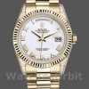 Replica Rolex Day-Date 36mm Unisex-118338 Geelgoud-Witte Romeinse Wijzerplaat<br />