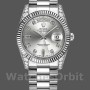 Replica Rolex Day-Date 36mm unisex-118339-witgoud-zilverkleurige wijzerplaat-plakband zilver