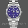Replica Rolex Day-Date 36mm unisex-118346-Lapis Lazuli Blue Dial Blauw