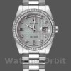 Replica Rolex Day-Date 36mm unisex-118346-Oxford Motief Diamond Dial Meteoriet<br />