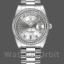 Replica Rolex Day-Date 36mm unisex-118346-Zilveren wijzerplaat-diamant zilver