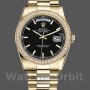 Replica Rolex Day-Date 36mm unisex-118348-zwarte wijzerplaat zwart<br />