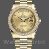 Replica Rolex Day-Date 36mm voor heren-118348-Champagne wijzerplaat-gelig goud
