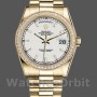 Replica Rolex Day-Date 36mm voor heren-118348 Geelgoud-Witte wijzerplaat<br />