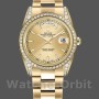 Replica Rolex Day-Date 36mm Unisex-118388-Champagne Index Dial Champagne