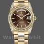 Replica Rolex Day-Date 36mm Unisex-118388-Chocoladebruine wijzerplaat Chocoladebruin <br />