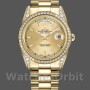 Replica Rolex Day-Date 36mm Unisex-118388-Diamant Bezel-Champagne Index Dial Champagne