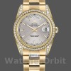 Replica Rolex Day-Date 36mm Unisex-118388-Diamant Bezel-Zilver Index Dial Zilver