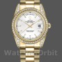 Replica Rolex Day-Date 36mm Unisex-118388-Diamant Bezel-Witte Wijzerplaat Wit<br />