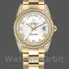 Replica Rolex Day-Date 36mm Unisex-118388-Witte Romeinse cijfers Wijzerplaat Wit<br />