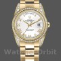 Replica Rolex Day-Date 36mm Unisex-118388-Witte Romeinse cijfers Wijzerplaat Wit<br />