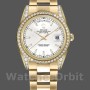 Replica Rolex Day-Date 36mm Unisex-118388 Geelgoud-Witte wijzerplaat Wit<br />
