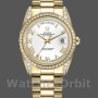 Replica Rolex Day-Date 36mm Unisex-118388 Geelgoud-Witte Wijzerplaat met Romeinse cijfers<br />