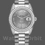 Replica Rolex Day-Date 36mm Unisex-118389-Rhodium Grey Romeinse cijfers Wijzerplaat Rhodium Grey<br />