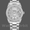 Replica Rolex Day-Date 36mm Unisex-118389-Zilver Diamond Dial Zilver