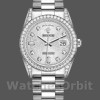 Replica Rolex Day-Date 36mm Unisex-118389-Zilver Jubileum Diamond Dial Zilver