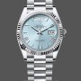 Replica Rolex Day Date 36-m128398TBR 0035, groene wijzerplaat, met diamant bezette lunette, President-band, groene wijzerplaat