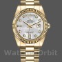 Replica Rolex Day-Date 36mm Unisex-128238 Geribbelde lunette-Wit MOP Wijzerplaat MOP