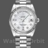 Replica Rolex Day-Date 36mm unisex-128239-Wit goud-Parelmoer wijzerplaat MOP