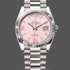 Replica Rolex Day-Date 36mm Unisex-128239-Witgoud-Roze Opaal Wijzerplaat Luxe
