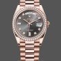 Replica Rolex Day-Date 36mm unisex-128345RBR-Slate Dial-Everose Gold Slate