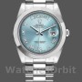 Replica Heren Rolex Day-Date-218206, 41mm, ijsblauwe Romeinse cijfer wijzerplaat, platina