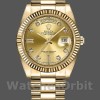 Replica Heren Rolex Day-Date-218238, 41mm, Geelgoud, Champagne Wijzerplaat