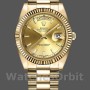 Replica Heren Rolex Day-Date-218238, 41mm, Geelgoud, Champagne Index Wijzerplaat