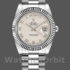 Replica Heren Rolex Day-Date-218239, 41mm, Witgoud, Ivory Romeinse cijfers Wijzerplaat