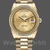 Replica Heren Rolex Day-Date-218348, 41mm, Romeinse wijzerplaat in champagne