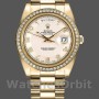 Replica Heren Rolex Day-Date-218348, 41mm, concentrische cirkel, ivoren wijzerplaat