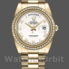 Replica Heren Rolex Day-Date-218348, 41mm, Romeinse wijzerplaat wit