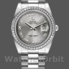 Replica Heren Rolex Day-Date-218349, 41mm, Rhodium Grijze Wijzerplaat