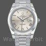 Replica Heren Rolex Day-Date-228206, 40mm, Zilveren Romeinse Cijfer Wijzerplaat, Platina