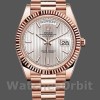 Replica Heren Rolex Day-Date-228235, 40mm, Sundust Stripe Motif Dial, Fluted Bezel, Heren Sundust<br />